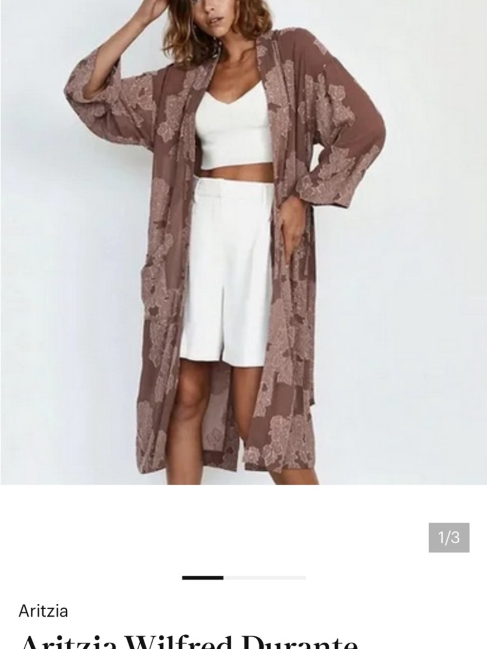 Wilfred Mauve Lace-Trim Cape - Picture 2 of 5